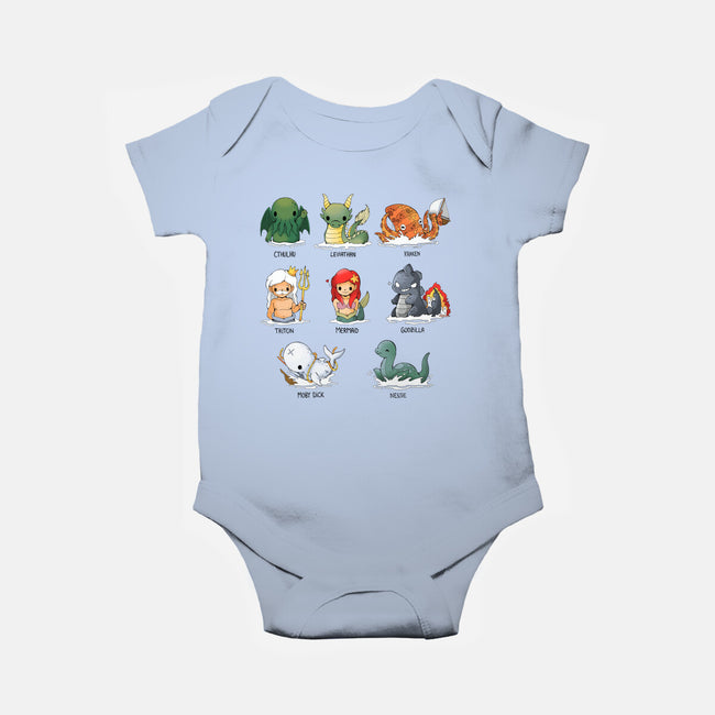 Sea Monsters-Baby-Basic-Onesie-Vallina84