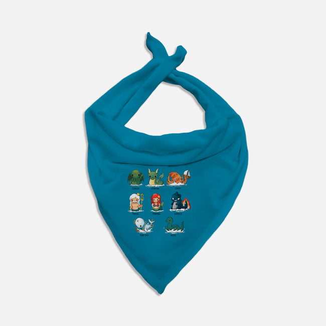 Sea Monsters-Cat-Bandana-Pet Collar-Vallina84