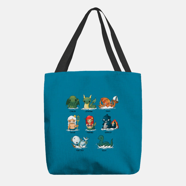 Sea Monsters-None-Basic Tote-Bag-Vallina84