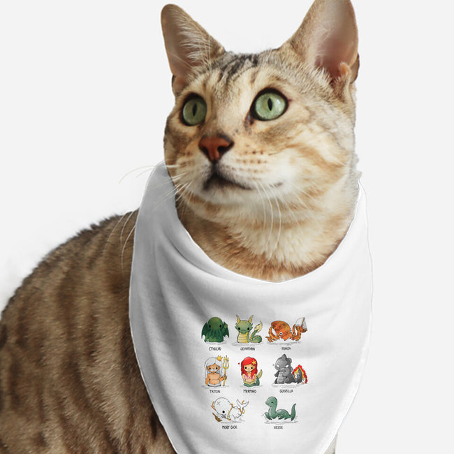 Sea Monsters-Cat-Bandana-Pet Collar-Vallina84