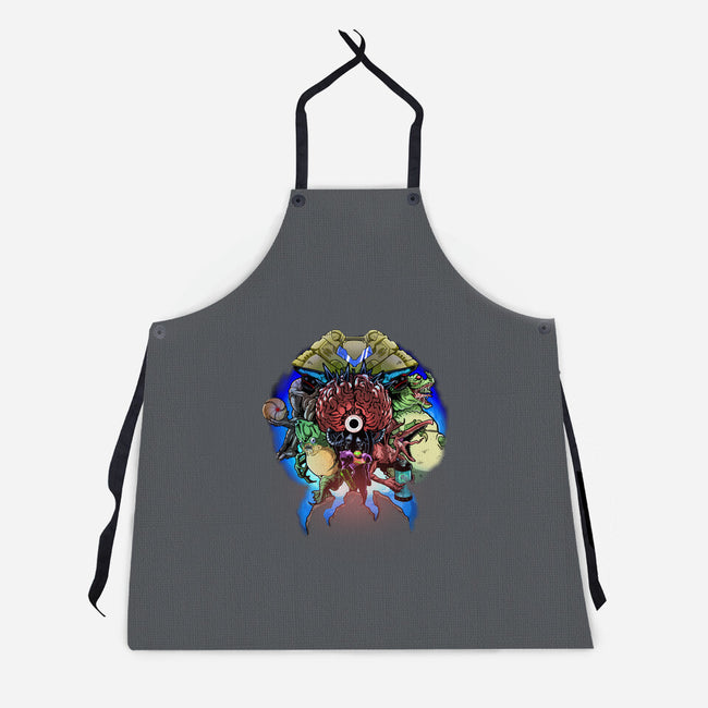 A Super Metroid Story-Unisex-Kitchen-Apron-Diego Oliver