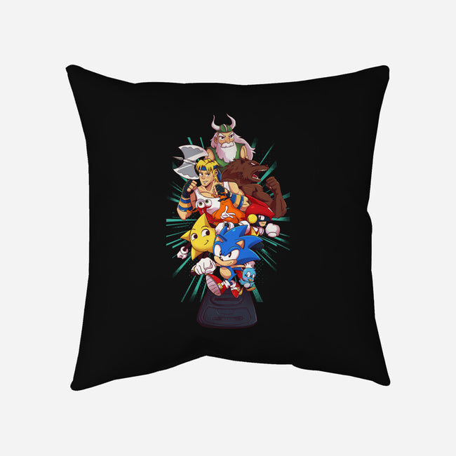 Megadrive-None-Removable Cover-Throw Pillow-jacnicolauart