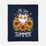 Summer Kitten Sniffles-None-Fleece-Blanket-Snouleaf