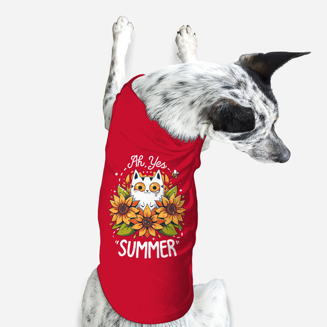 Summer Kitten Sniffles-Dog-Basic-Pet Tank-Snouleaf