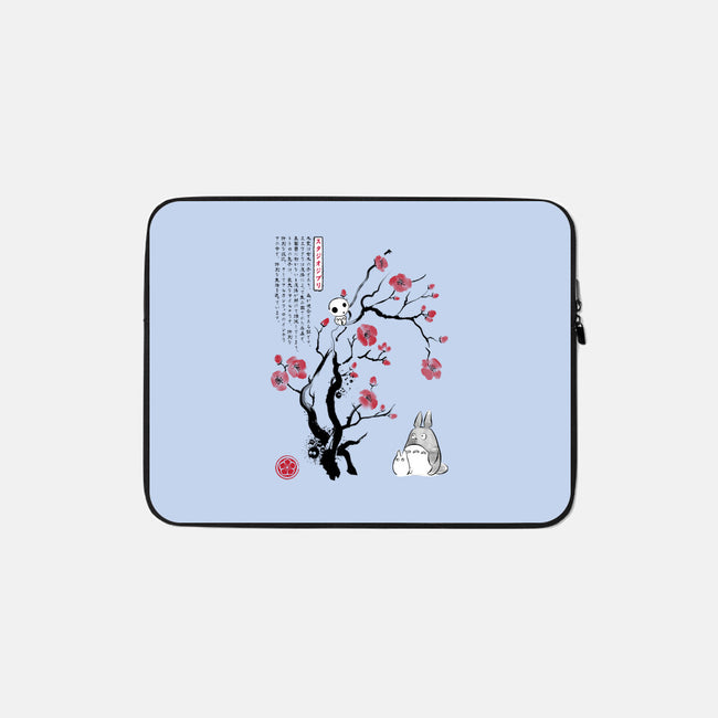 Spirits Sumi-e-None-Zippered-Laptop Sleeve-DrMonekers