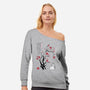 Spirits Sumi-e-Womens-Off Shoulder-Sweatshirt-DrMonekers