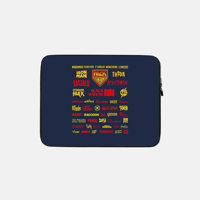 Memorial Concert-None-Zippered-Laptop Sleeve-Retro Review