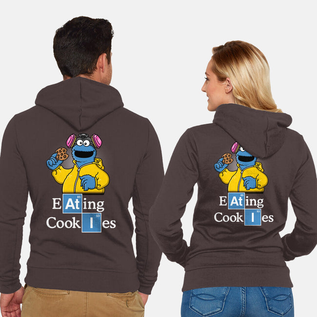 Eating Cookies-Unisex-Zip-Up-Sweatshirt-Barbadifuoco