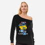 Eating Cookies-Womens-Off Shoulder-Sweatshirt-Barbadifuoco