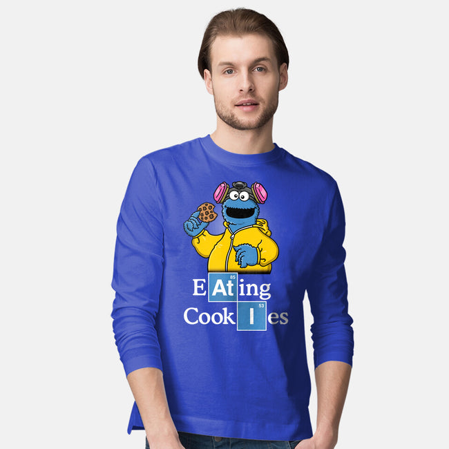 Eating Cookies-Mens-Long Sleeved-Tee-Barbadifuoco