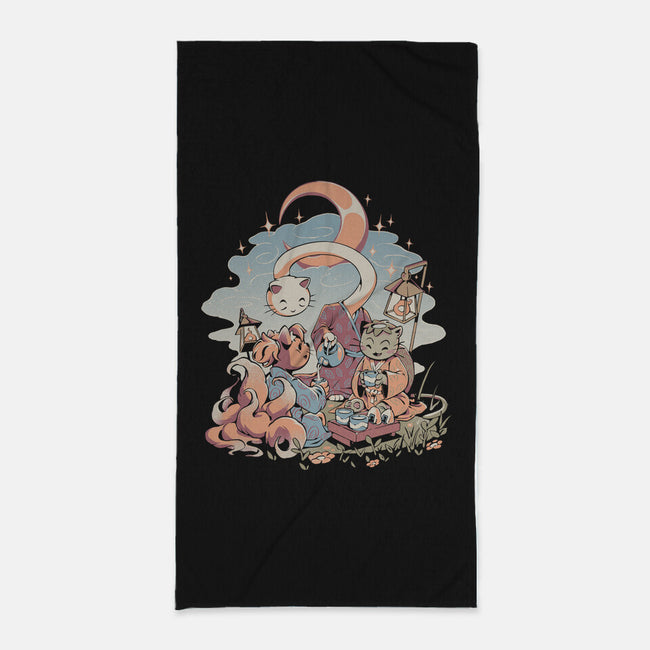 Night Tea-None-Beach-Towel-ilustrata