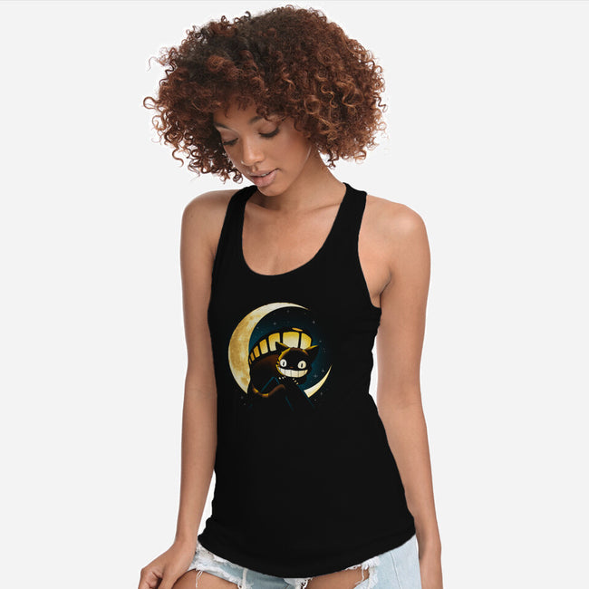 Magic Cat Moon-Womens-Racerback-Tank-Vallina84