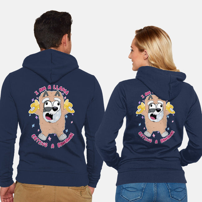 I Am A Llama-Unisex-Zip-Up-Sweatshirt-Alexhefe