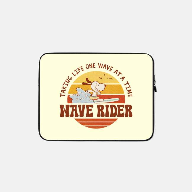 One Wave At A Time-None-Zippered-Laptop Sleeve-LiRoVi