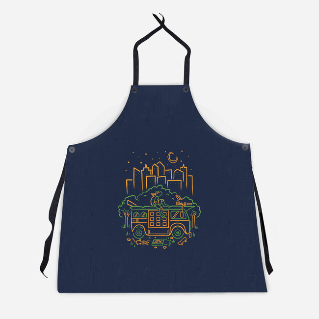 Orange Turtle Van Life-Unisex-Kitchen-Apron-Aarons Art Room