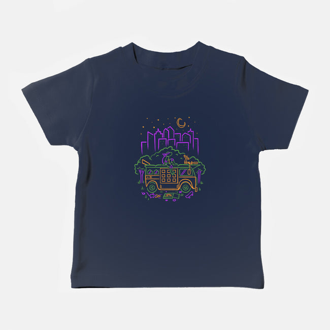 Purple Turtle Van Life-Baby-Basic-Tee-Aarons Art Room