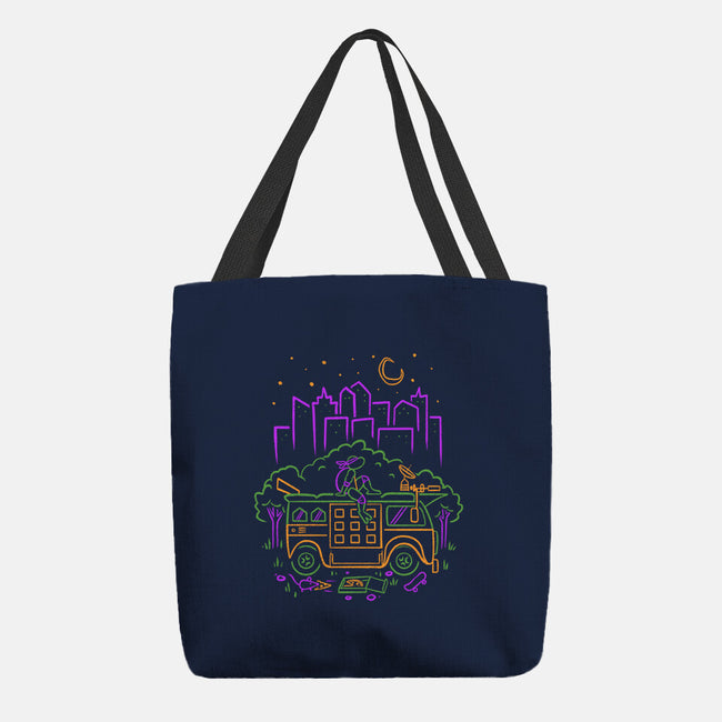 Purple Turtle Van Life-None-Basic Tote-Bag-Aarons Art Room