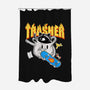 Trasher Panda-None-Polyester-Shower Curtain-Tri haryadi