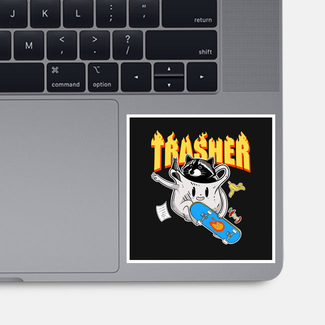 Trasher Panda-None-Glossy-Sticker-Tri haryadi