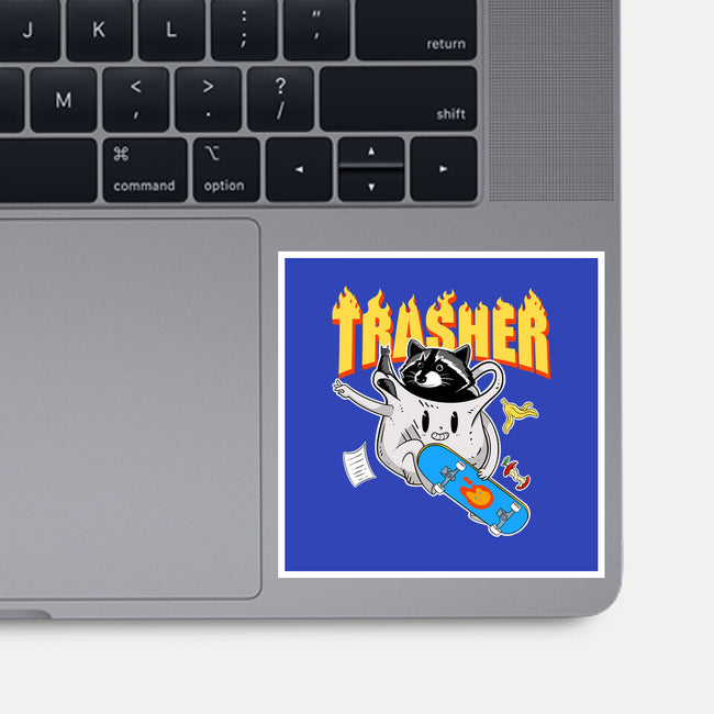 Trasher Panda-None-Glossy-Sticker-Tri haryadi