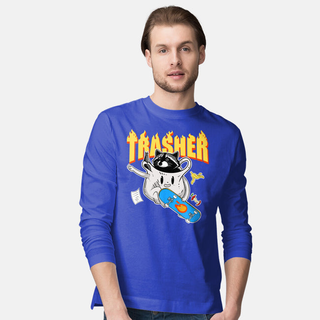 Trasher Panda-Mens-Long Sleeved-Tee-Tri haryadi