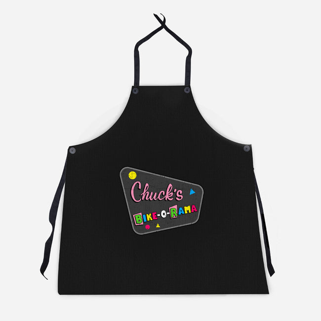 Chuck's Bike-O-Rama-Unisex-Kitchen-Apron-sachpica