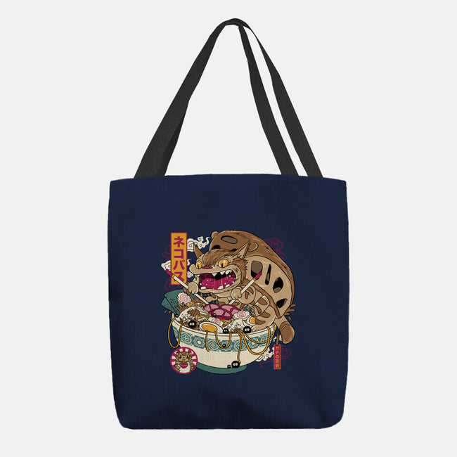 Ramen Catbus-None-Basic Tote-Bag-gaci