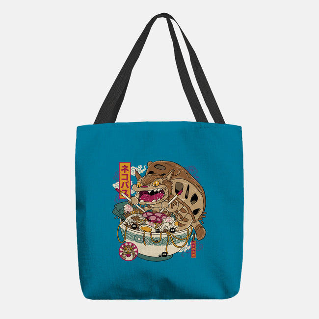 Ramen Catbus-None-Basic Tote-Bag-gaci