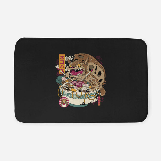 Ramen Catbus-None-Memory Foam-Bath Mat-gaci