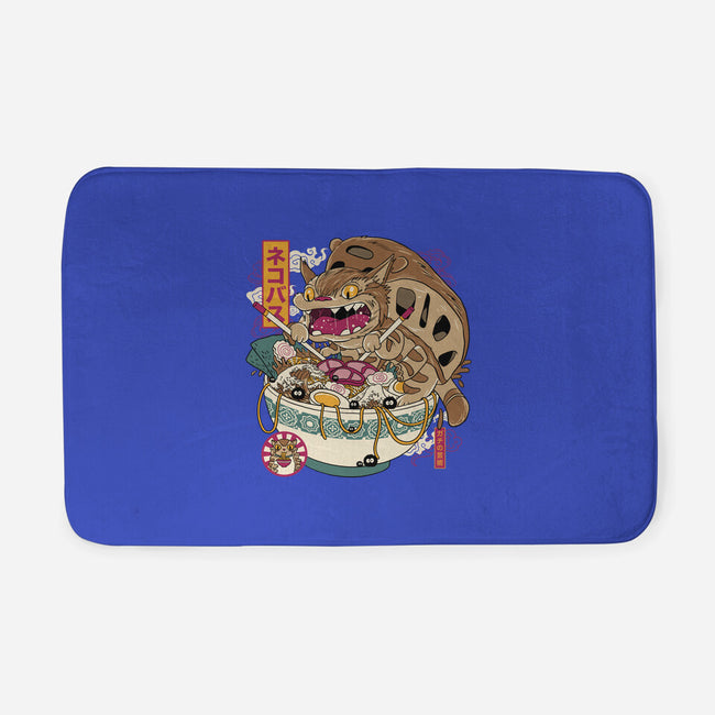 Ramen Catbus-None-Memory Foam-Bath Mat-gaci