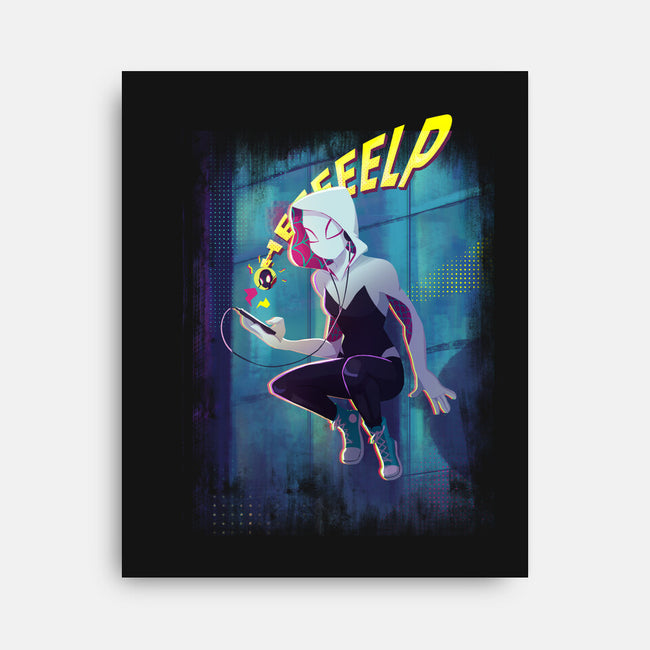 Spider Gwen Help-None-Stretched-Canvas-jacnicolauart