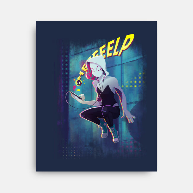 Spider Gwen Help-None-Stretched-Canvas-jacnicolauart