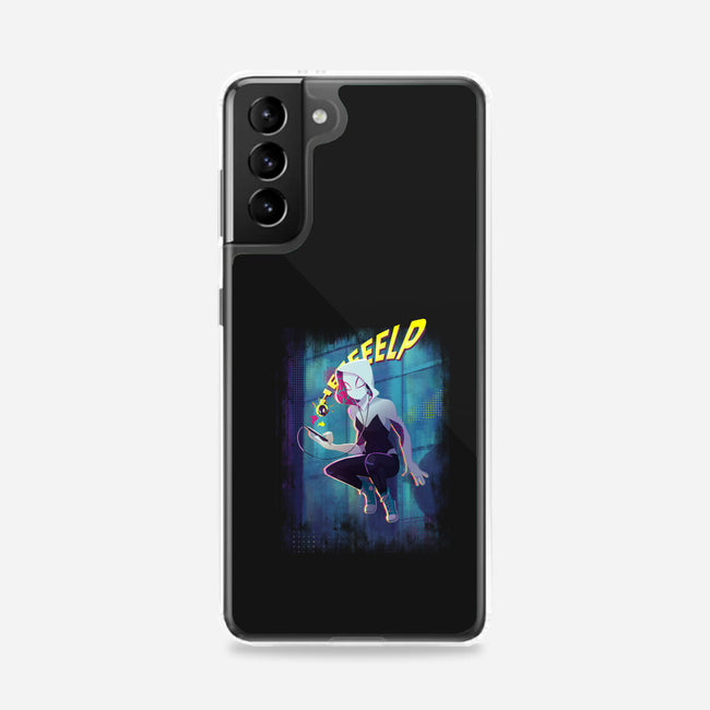 Spider Gwen Help-Samsung-Snap-Phone Case-jacnicolauart