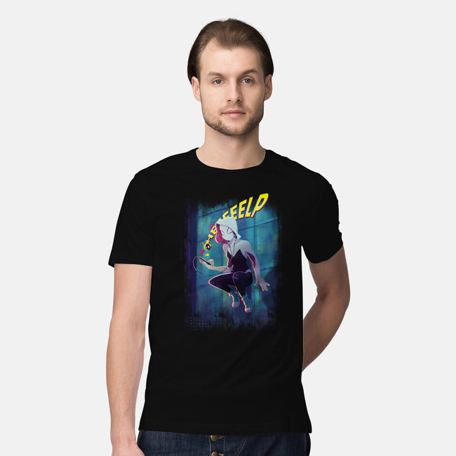 Spider Gwen Help-Mens-Premium-Tee-jacnicolauart