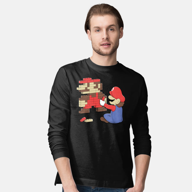 Nostalgic Gamer-Mens-Long Sleeved-Tee-Umberto Vicente