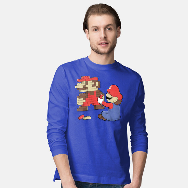 Nostalgic Gamer-Mens-Long Sleeved-Tee-Umberto Vicente