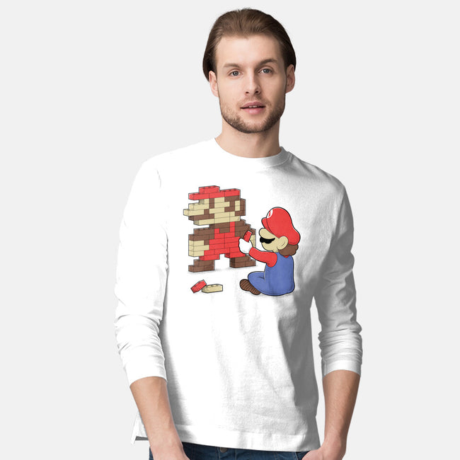 Nostalgic Gamer-Mens-Long Sleeved-Tee-Umberto Vicente