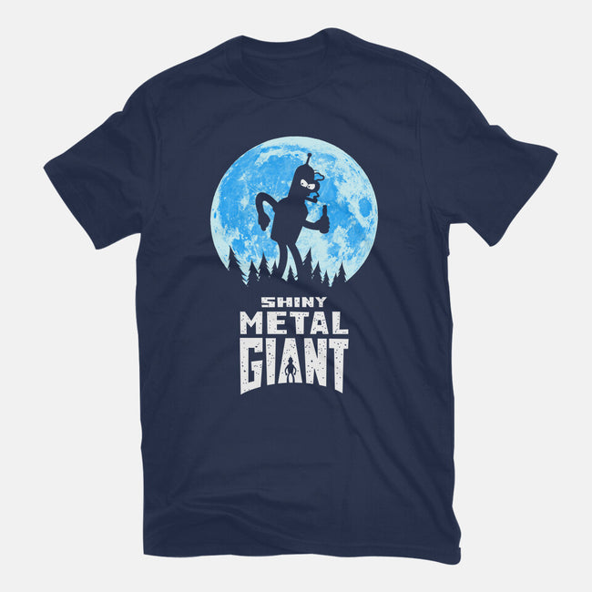 Shiny Metal Giant-Womens-Fitted-Tee-Vitaliy Klimenko