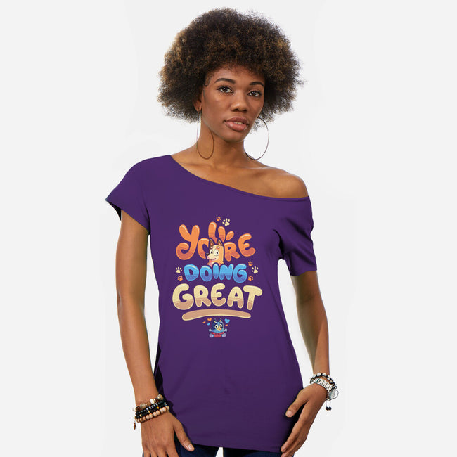 Great Mom-Womens-Off Shoulder-Tee-Geekydog