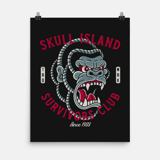 Skull Island Survivors Club-None-Matte-Poster-Nemons