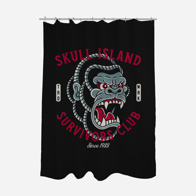 Skull Island Survivors Club-None-Polyester-Shower Curtain-Nemons