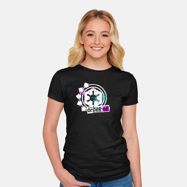 Execute Order 66-Womens-Fitted-Tee-RoboMega