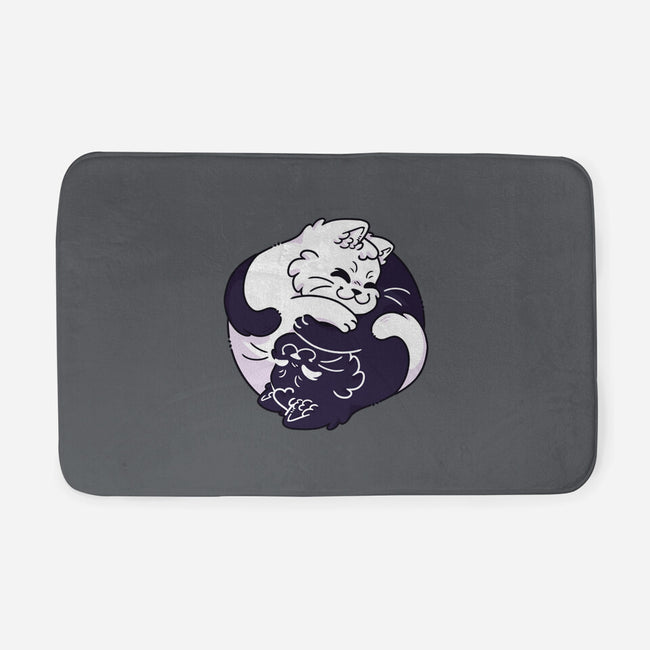 Ying Yang Cat-None-Memory Foam-Bath Mat-Zaia Bloom