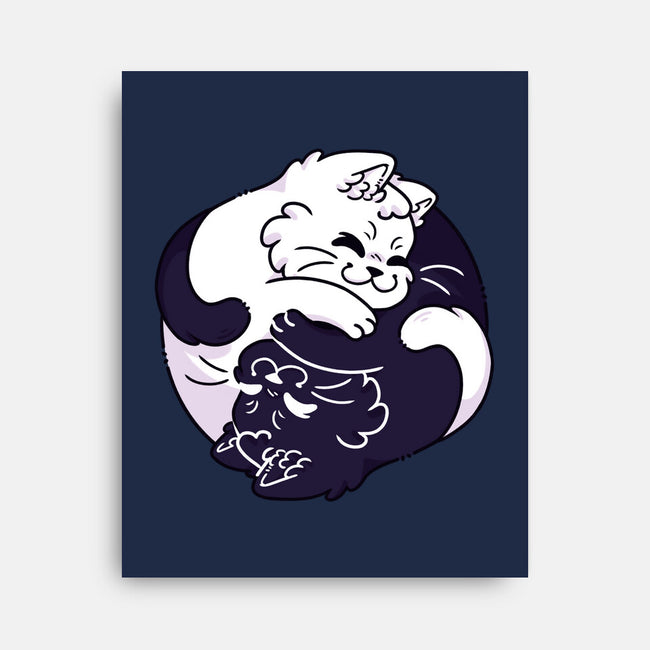 Ying Yang Cat-None-Stretched-Canvas-Zaia Bloom