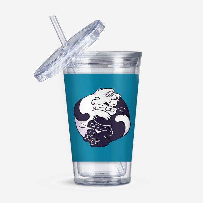 Ying Yang Cat-None-Acrylic Tumbler-Drinkware-Zaia Bloom