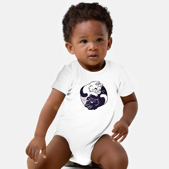 Ying Yang Cat-Baby-Basic-Onesie-Zaia Bloom