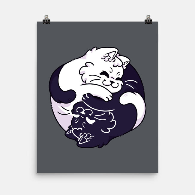 Ying Yang Cat-None-Matte-Poster-Zaia Bloom