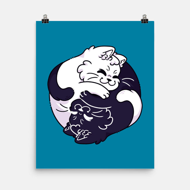 Ying Yang Cat-None-Matte-Poster-Zaia Bloom