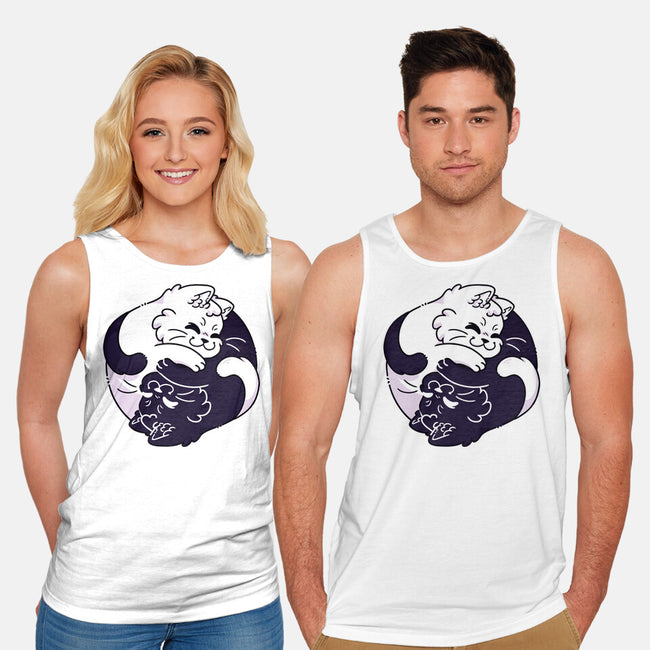 Ying Yang Cat-Unisex-Basic-Tank-Zaia Bloom