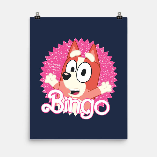 Bingo Barbie-None-Matte-Poster-danielmorris1993